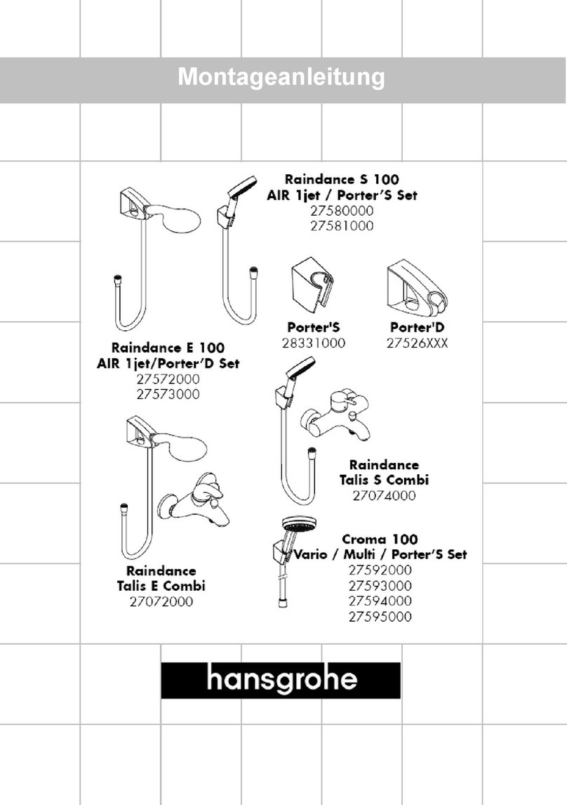 Hans Grohe Porter'D 27526 Series User manual