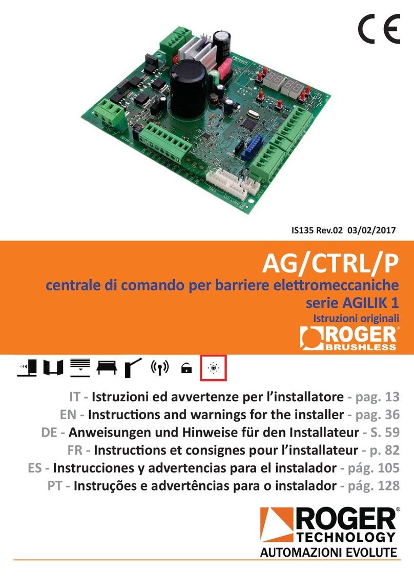 Roger AG/CTRL/P Product manual
