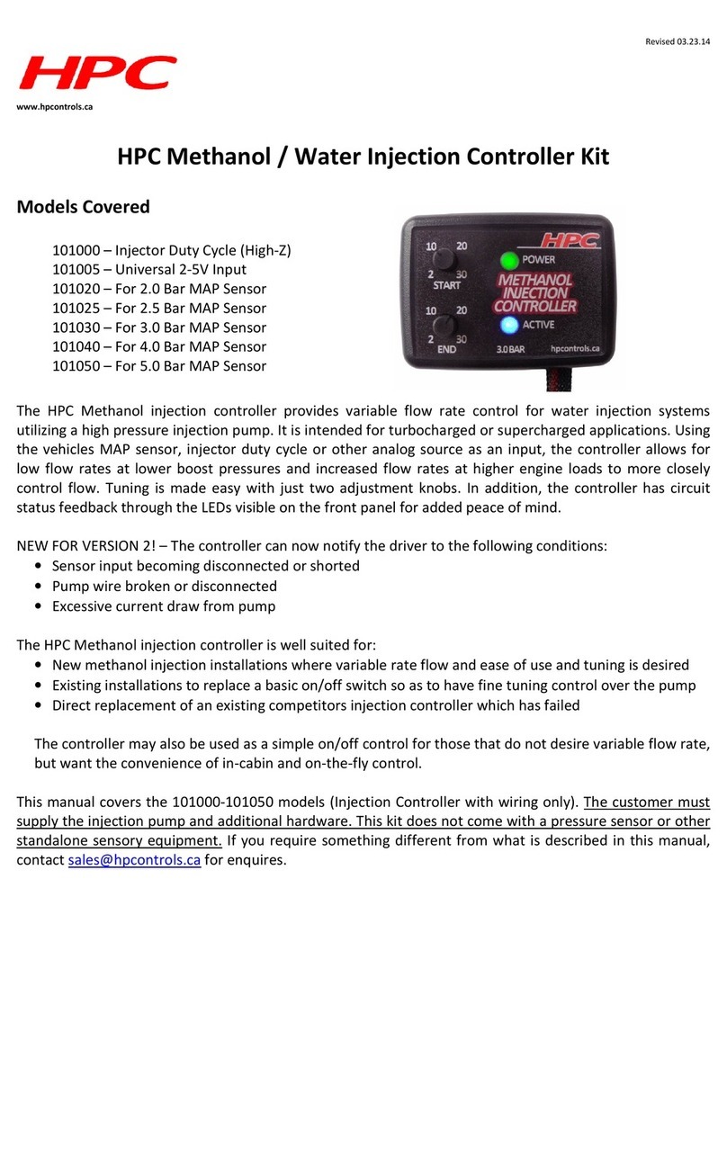 HPC Methanol Injection Controller quick start guide