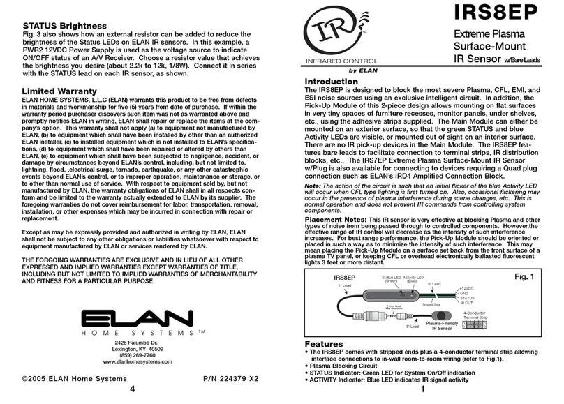 Elan IRS8EP manual