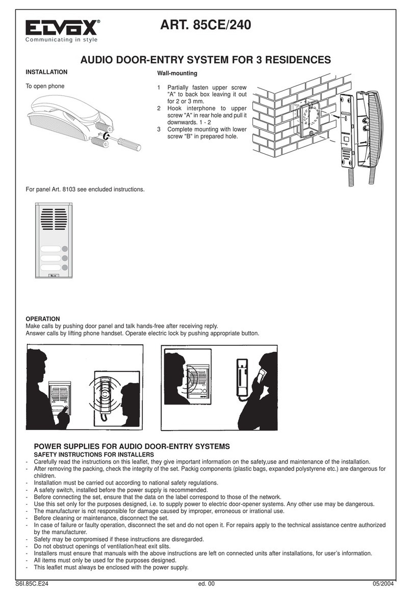 Elvox 85CE/240 manual