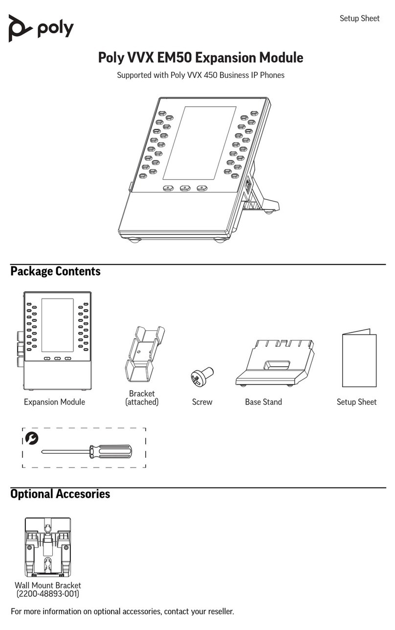Poly VVX EM50 setup sheet