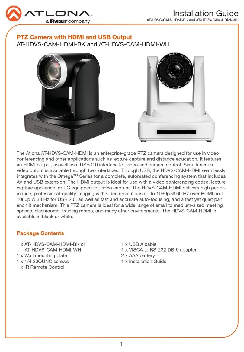 Panduit Atlona AT-HDVS-CAM-HDMI-BK installation guide