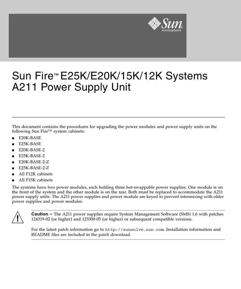 Sun Microsystems Sun Fire E25K User manual