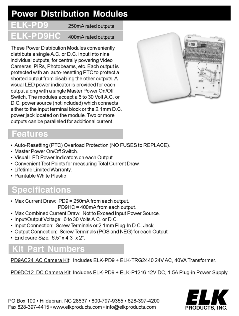 Elk ELK-PD9 manual