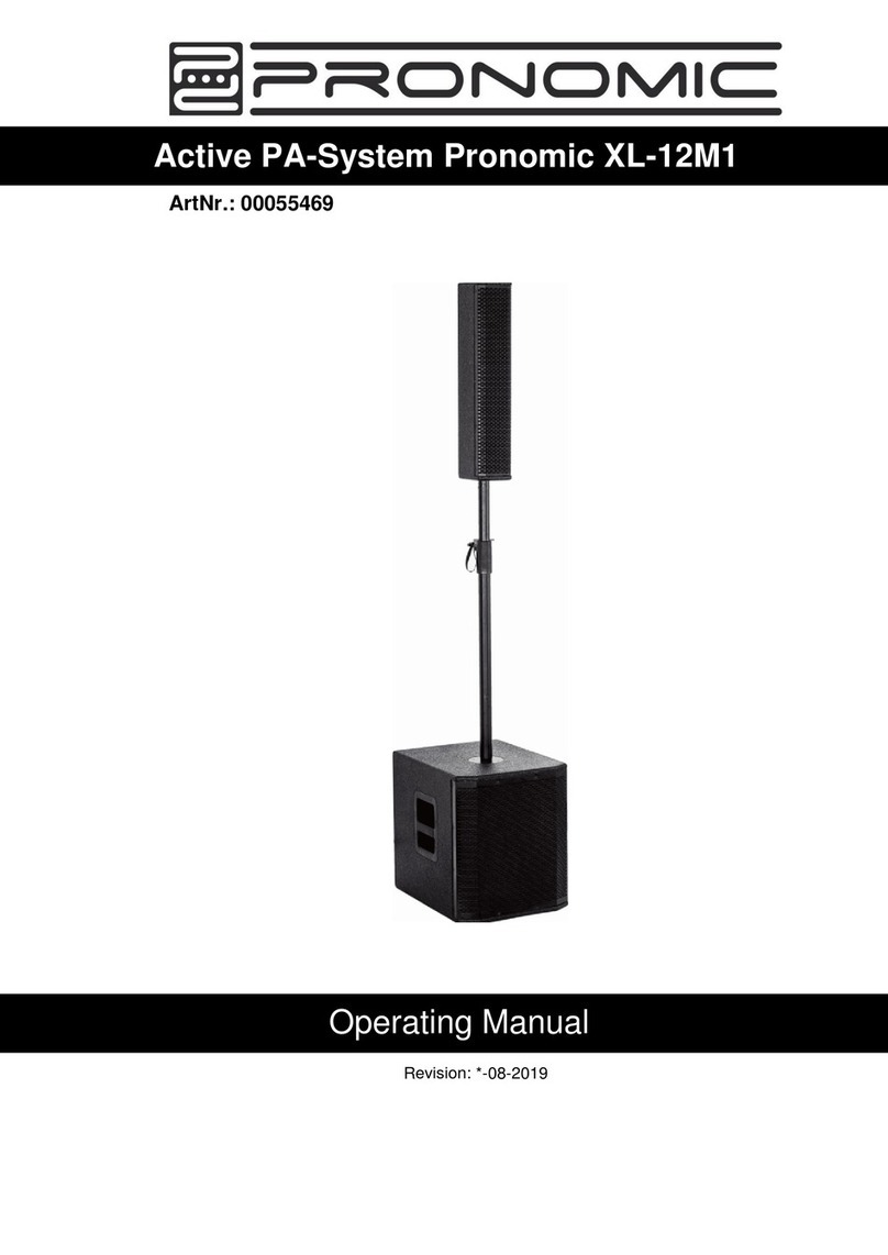 Kirstein Pronomic XL-12M1 operating manual