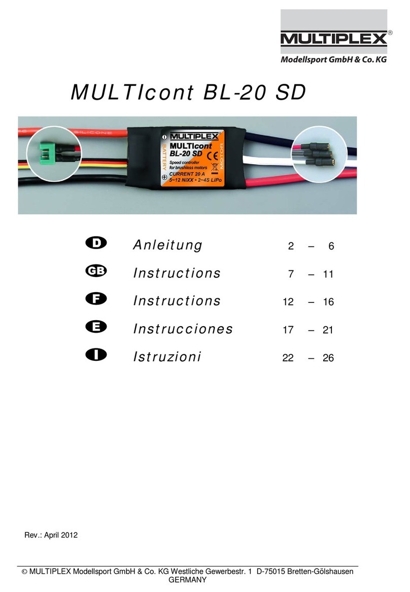 Multiplex MULTIcont BL-20 SD instructions