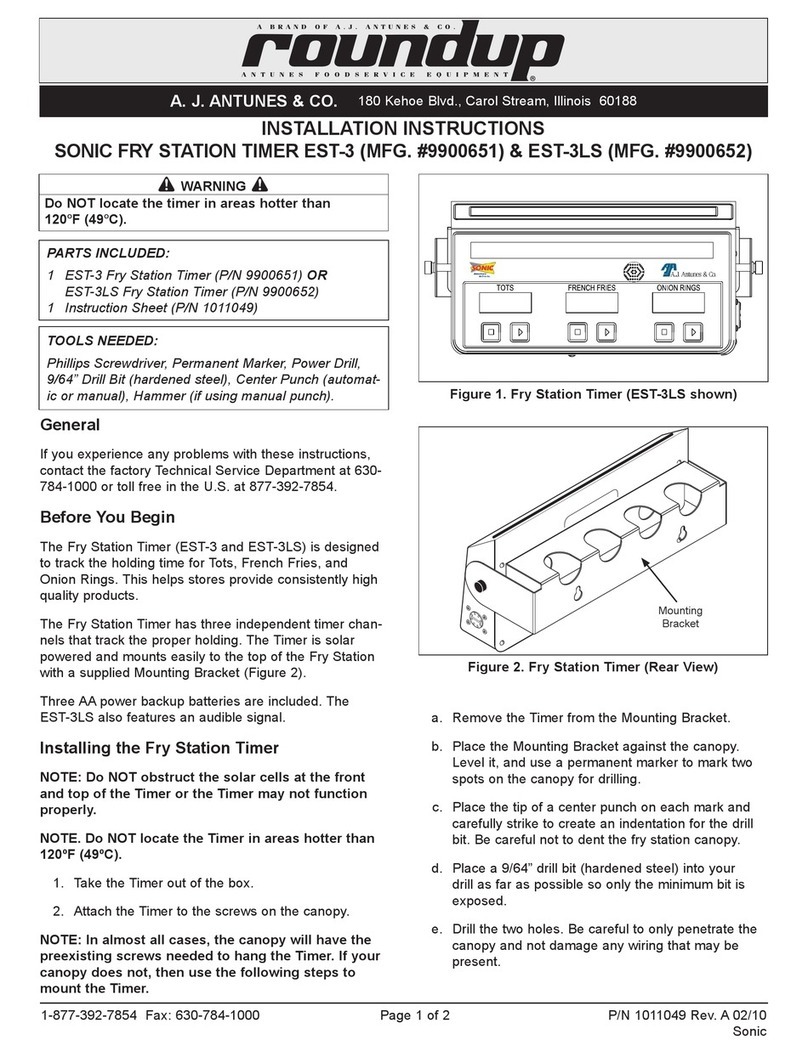 A.J.Antunes roundup EST-3 installation instructions A.J.Antunes roundup EST-3 installation instructions