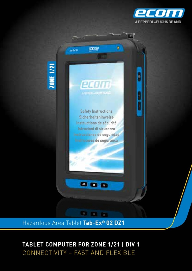 Ecom Tab-Ex 02 DZ1 User manual