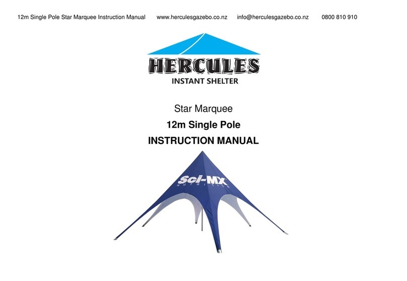 Hercules Star Marquee 12m instruction manual