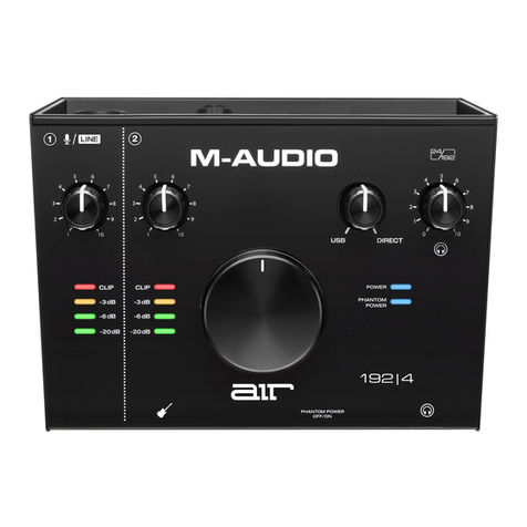 M-Audio AIR 192|4 Vocal Studio Pro User manual M-Audio AIR 192|4 Vocal Studio Pro User manual