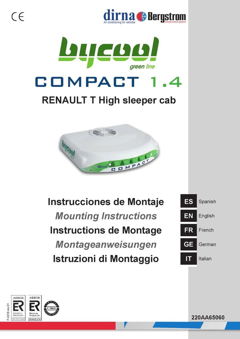 dirna Bergstrom bycool green line COMPACT 1.4 User manual