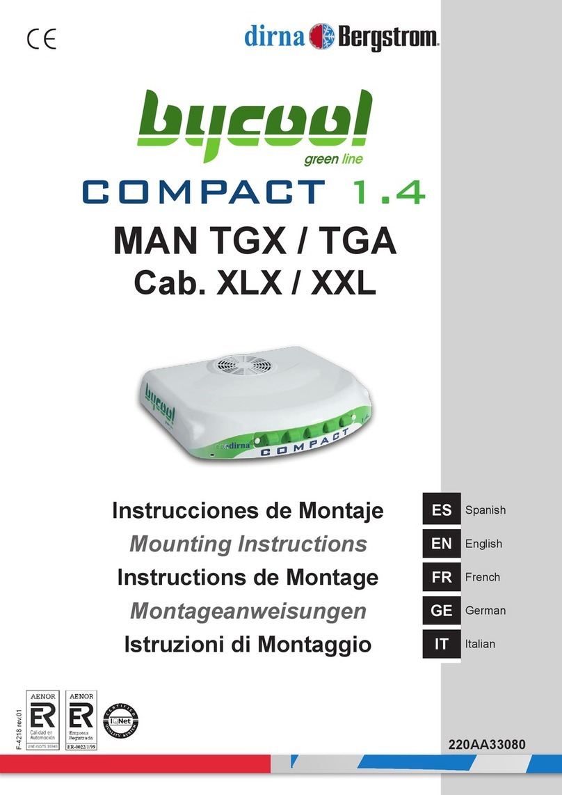 dirna Bergstrom bycool green line COMPACT 1.4 User manual