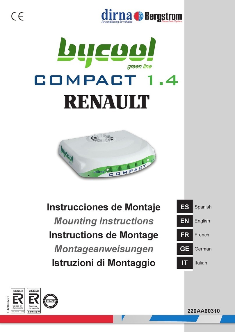 dirna Bergstrom bycool green line COMPACT 1.4 User manual