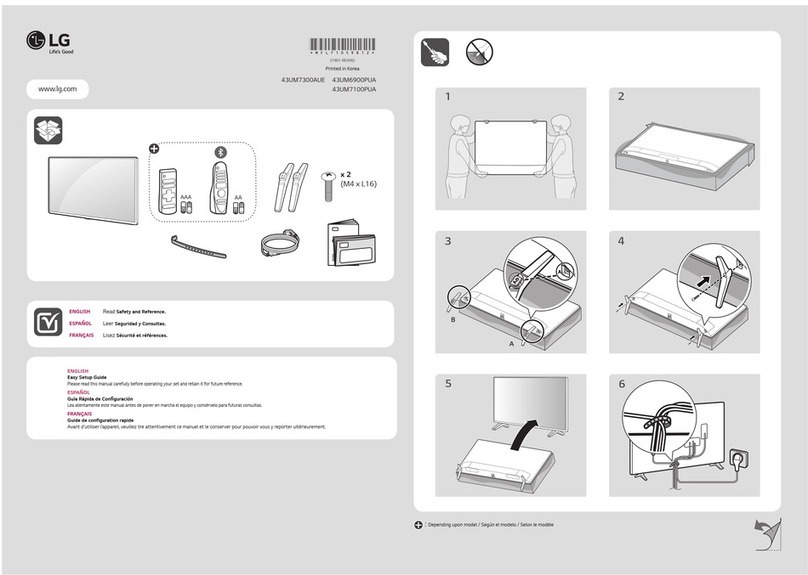 LG 43UM7300AUE Quick start guide
