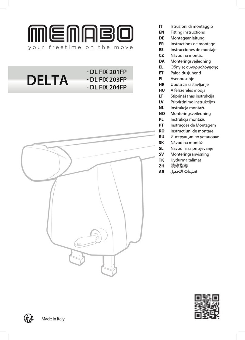 Menabo DELTA DL FIX 203FP Fitting instructions