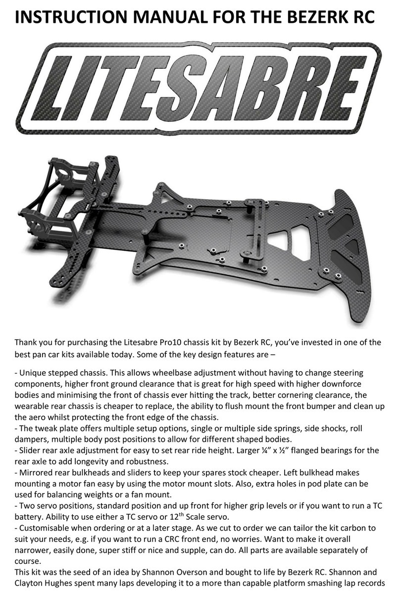 Bezerk RC Litesabre Pro10 instruction manual