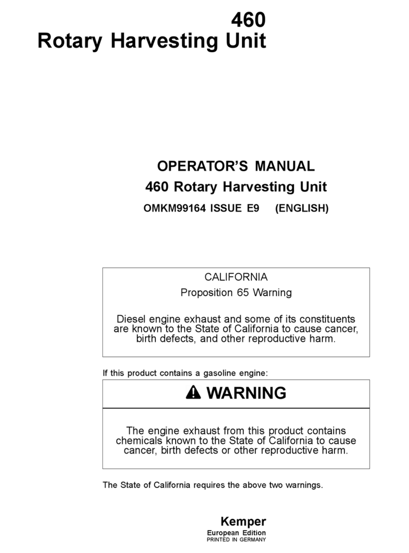 Kemper 460 Operator's manual