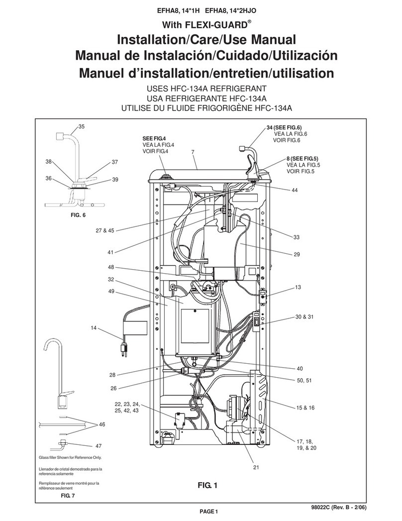 Elkay EFHA14 1H Series Installation, care & use manual