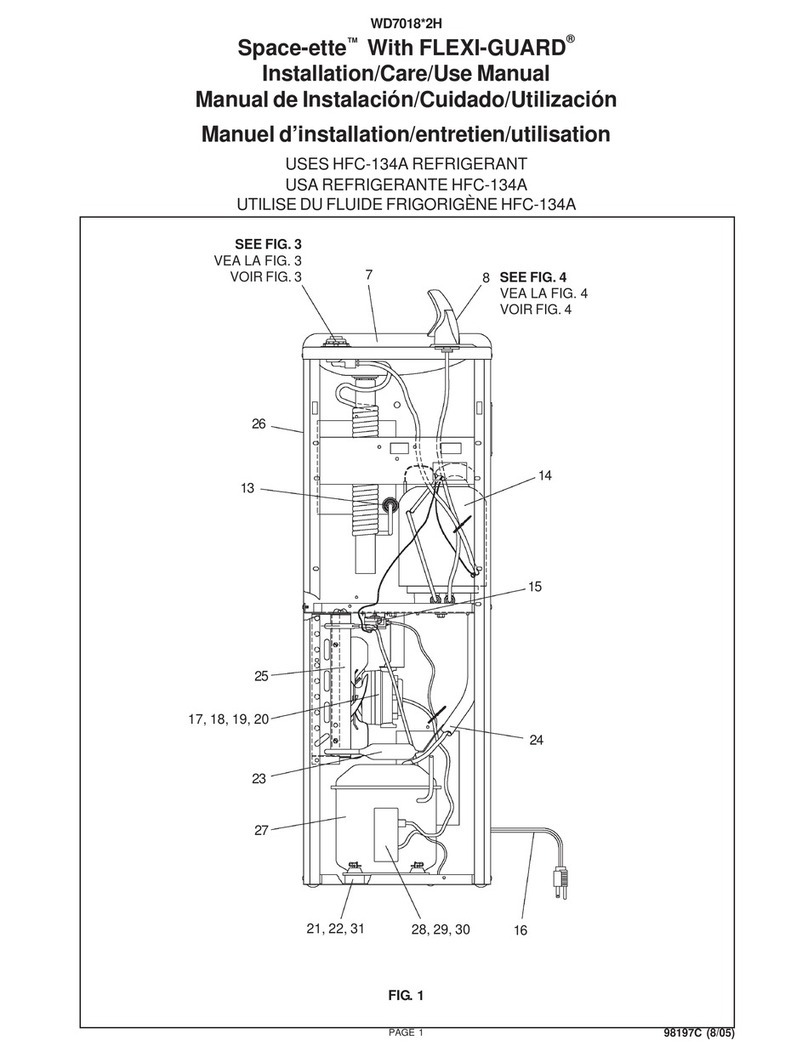 Elkay Space-ette WD7018 2H Series Installation, care & use manual