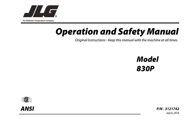 Oshkosh Corporation JLG 830P Use and care manual
