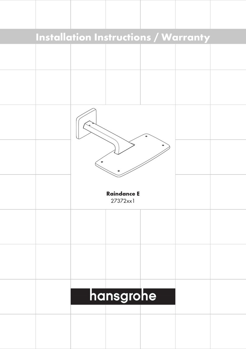 Hans Grohe Raindance E 27372 1 Series Installation instructions / warranty