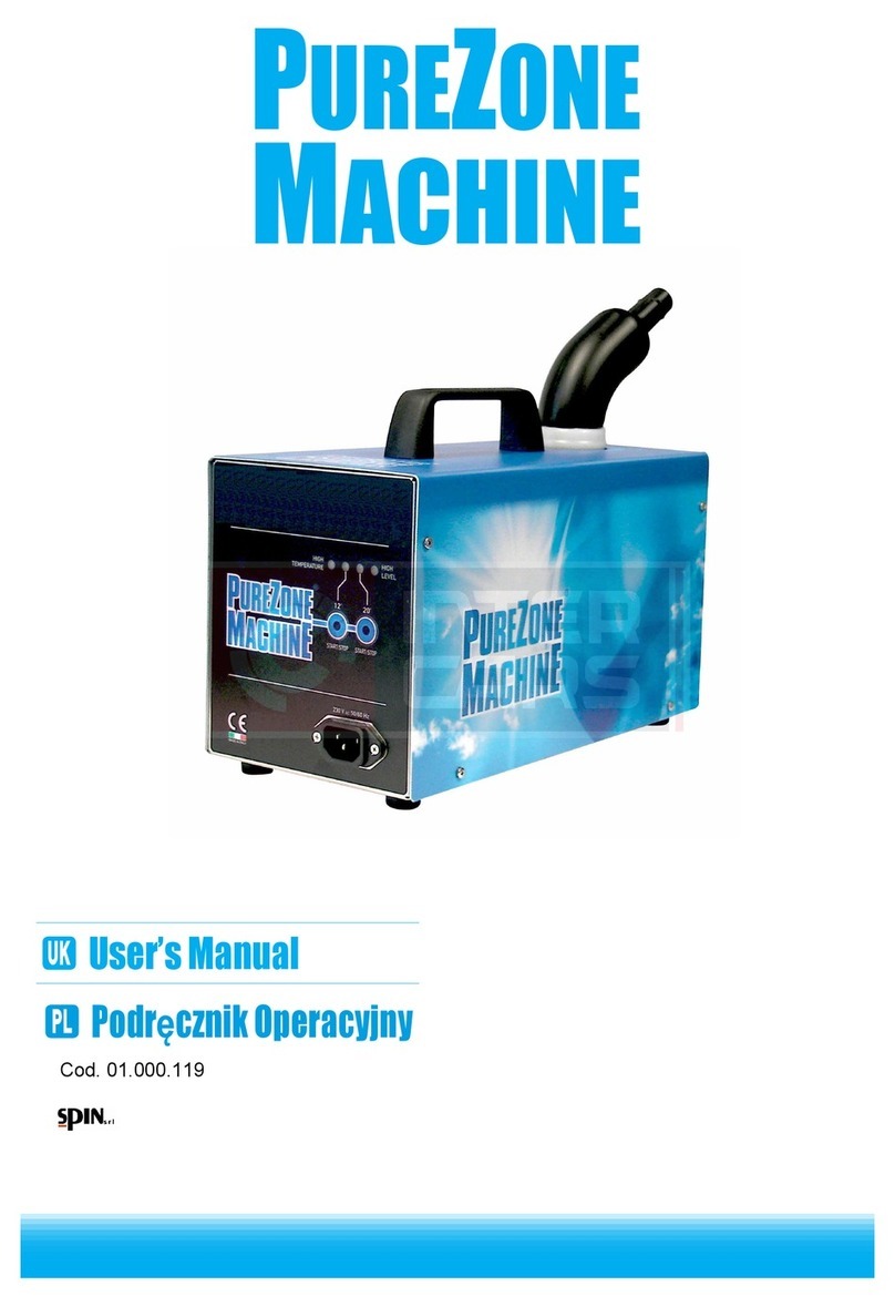 Spin PureZone Machine user manual