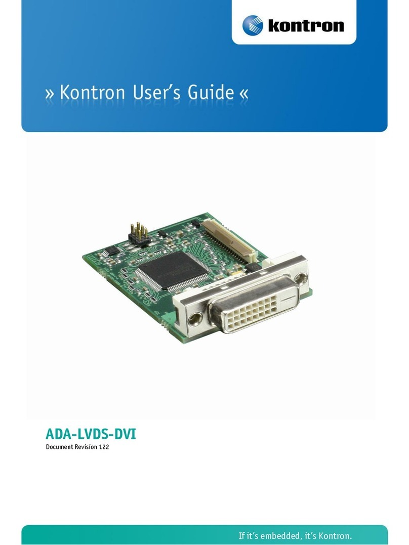 Kontron ADA-LVDS-DVI User manual