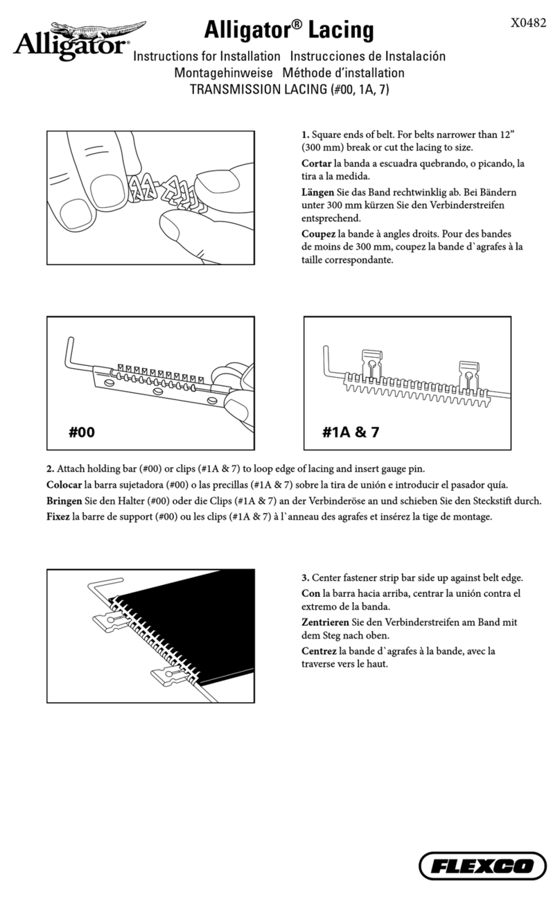 Flexco Alligator Lacing Instructions for installation