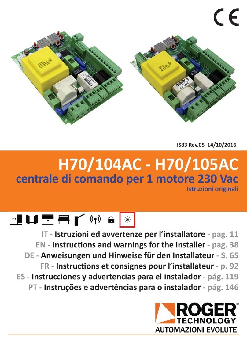 Roger Technology H70/105AC Product manual
