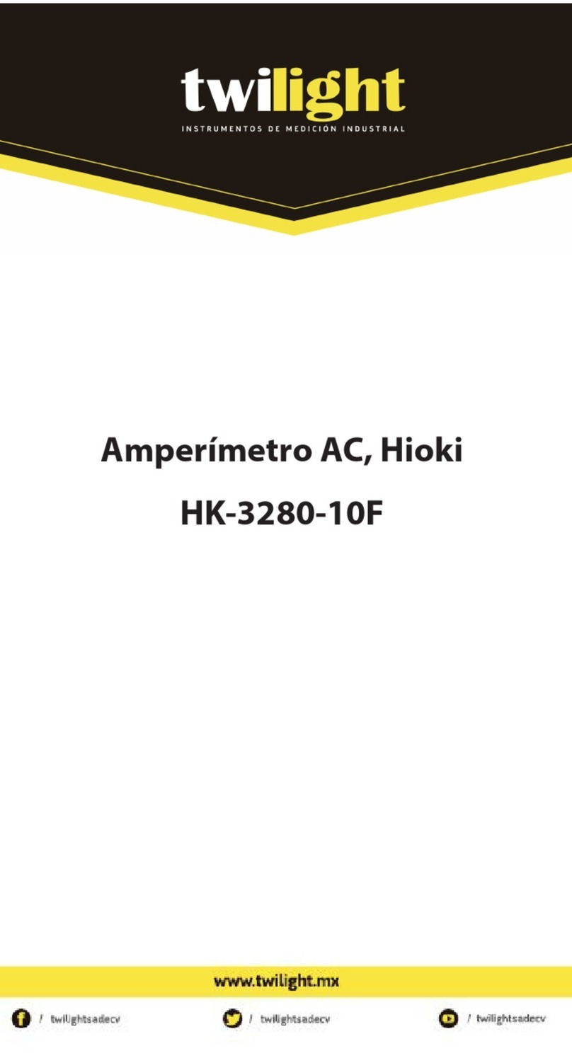 Twilight Hioki HK-3280-10F instruction manual