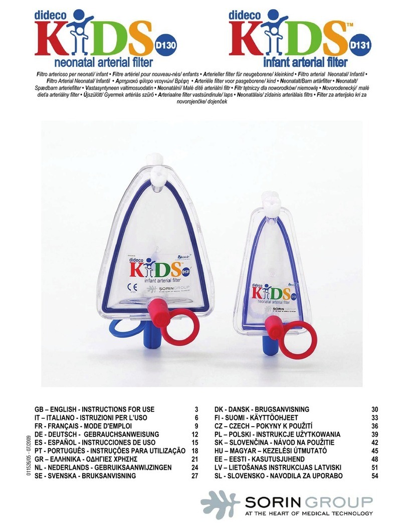 sorin dideco KIDS D130 User manual