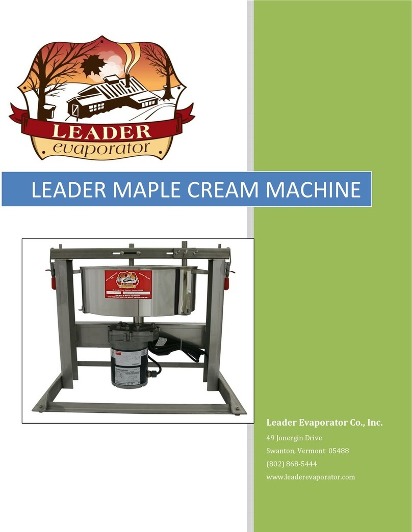 Leader Maple Cream Machine manual