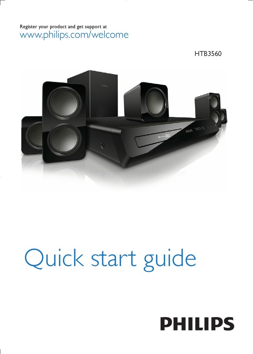 Philips HTB3560 User manual Philips HTB3560 User manual