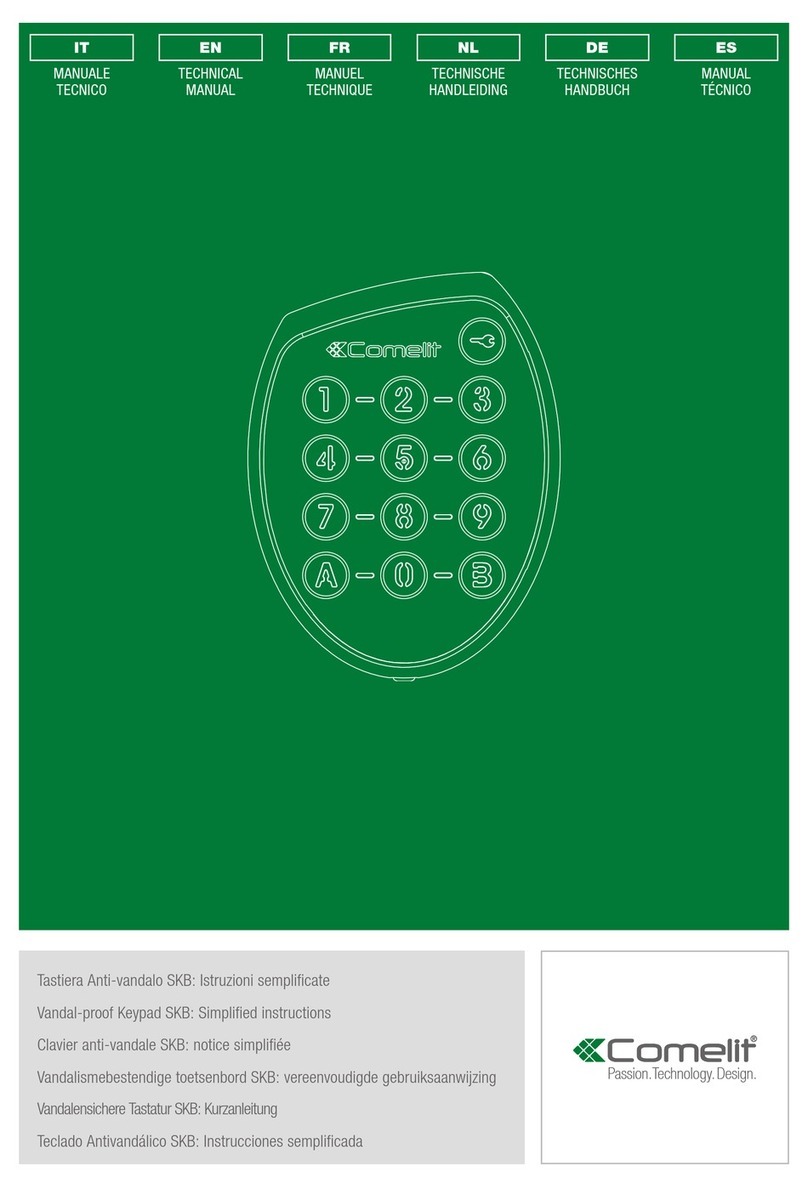 Comelit SKB Technical manual