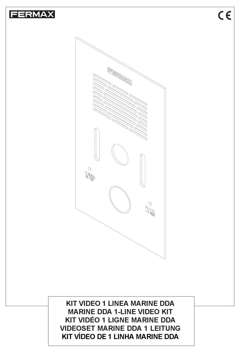Fermax MARINE DDA 1-LINE ENTRYPHONE KIT installation manual