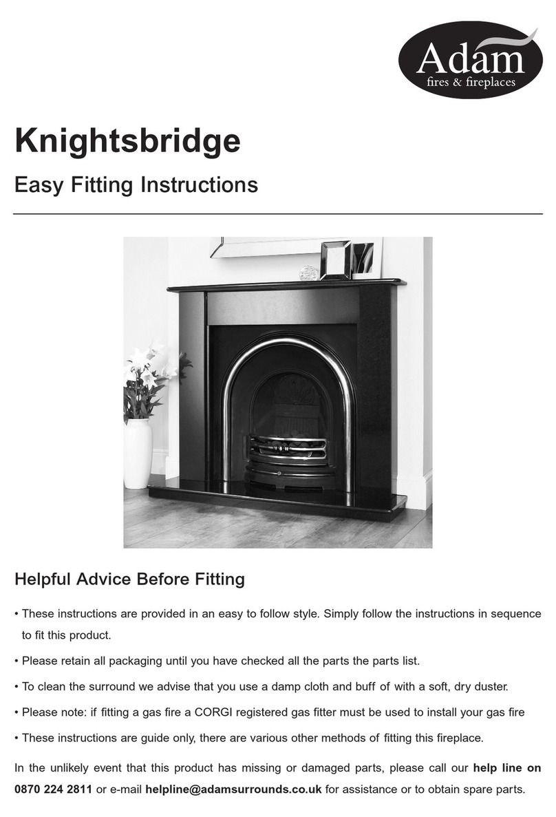 Adam Knightsbridge Easy Fitting Instructions