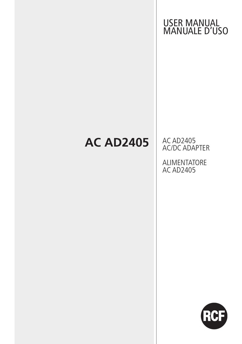 RCF AC AD2405 User manual
