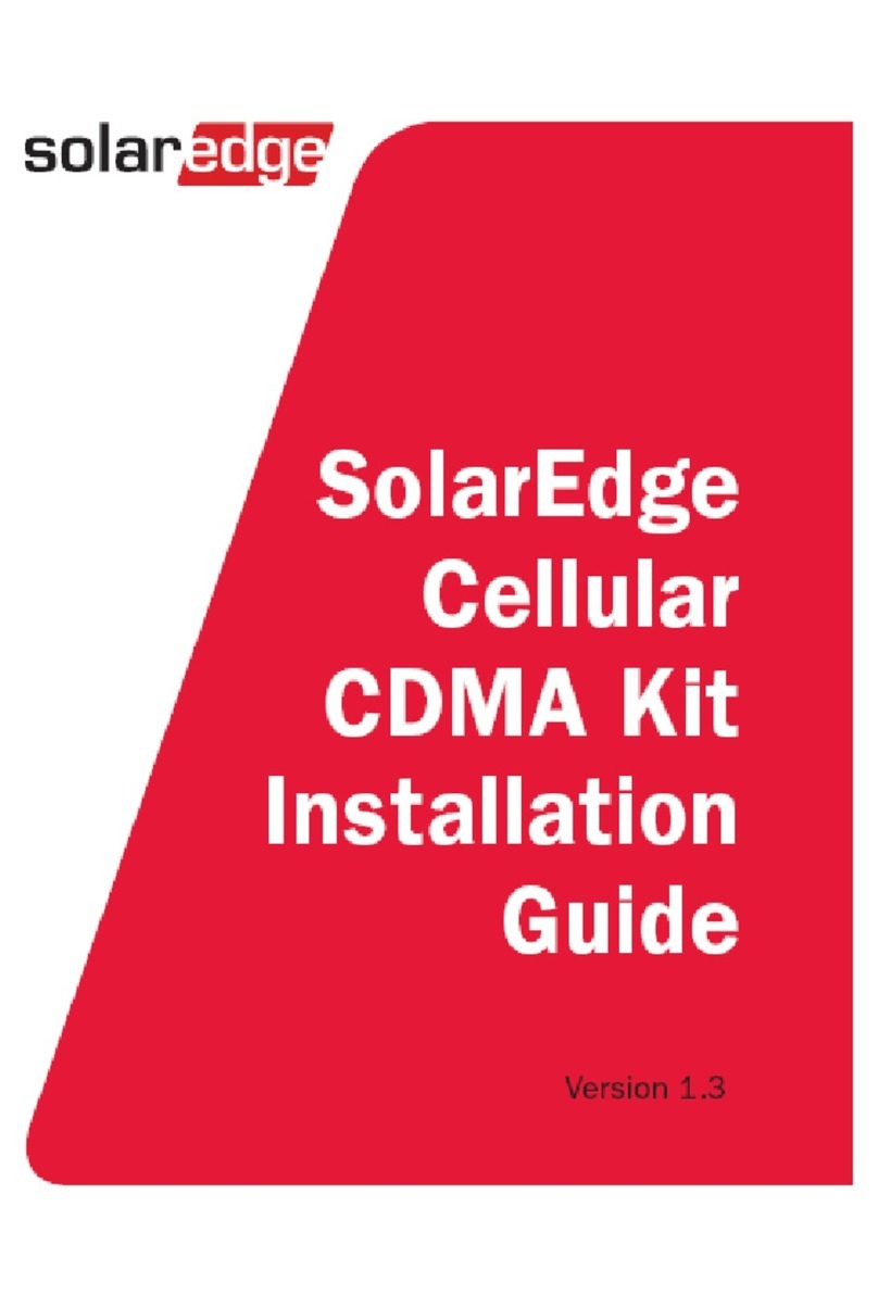 SolarEdge CDMA 1900 User manual