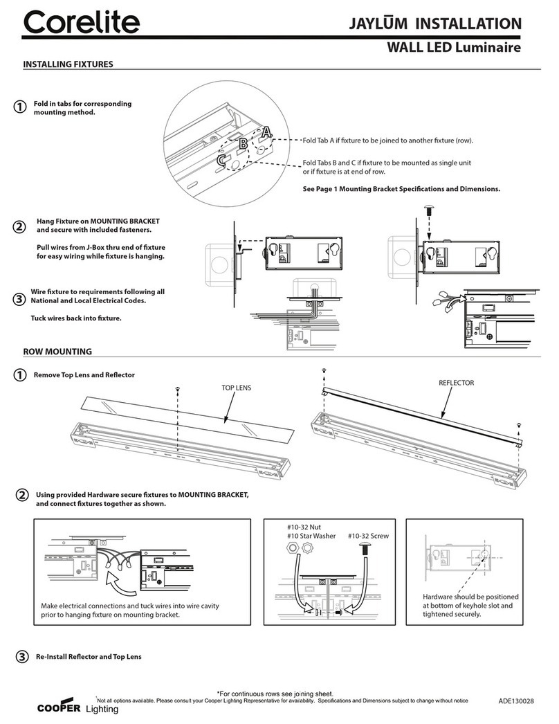 Cooper Lighting Corelite JAYLUM User manual