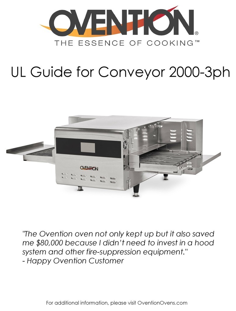 Ovention Conveyor C2600 manual Ovention Conveyor C2600 manual
