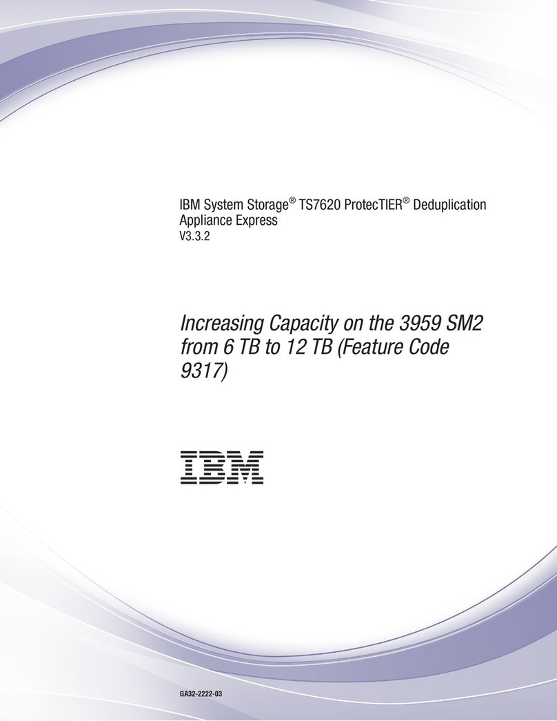 IBM System Storage ProtecTIER TS7620 User manual
