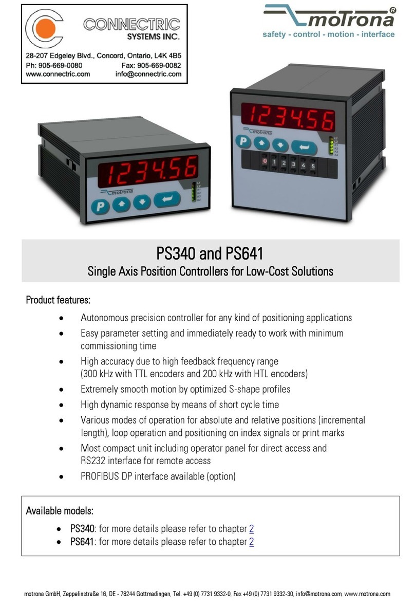 Motrona PS340 Operation manual