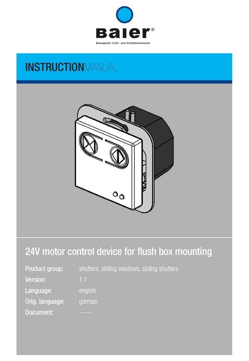 Baier PROMETHEUS Series instruction manual