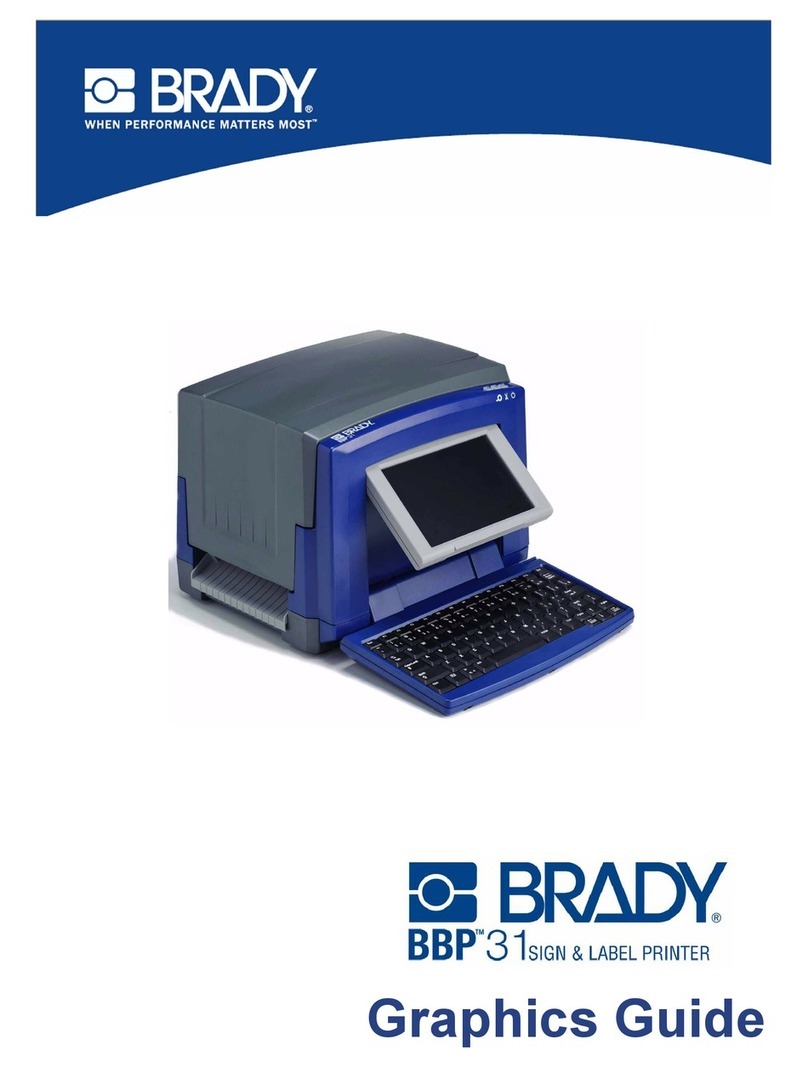 Brady BBP31 User manual
