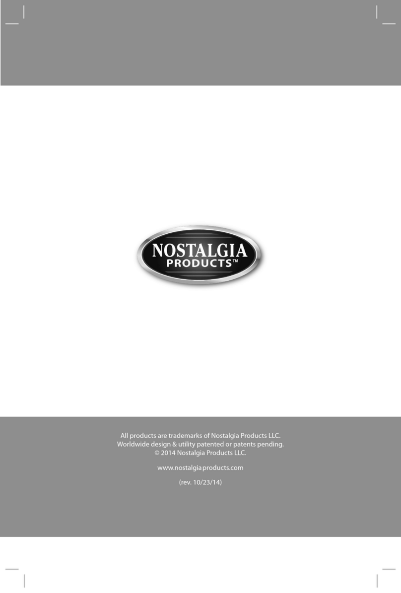 Nostalgia RWM200 Series Instructions and recipes Nostalgia RWM200 Series Instructions and recipes