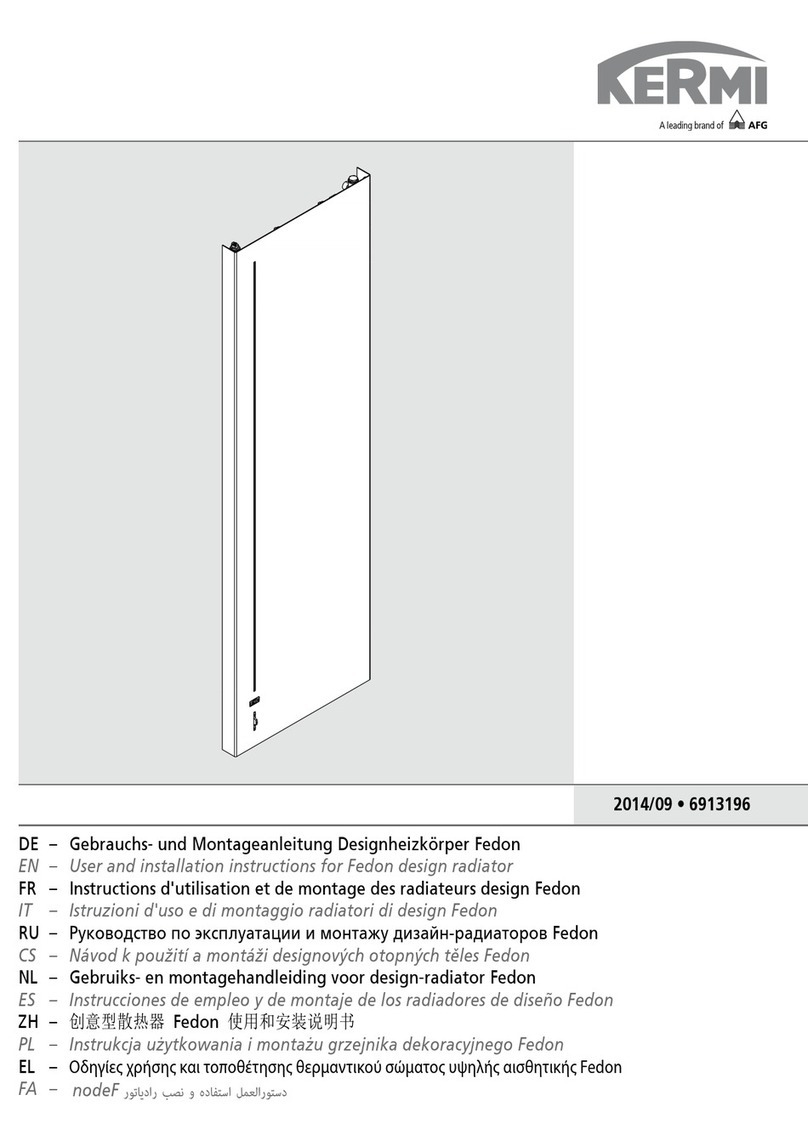 Kermi Fedon User and installation instructions