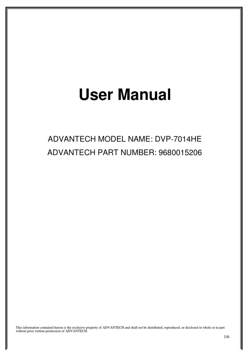 Advantech DVP-7014HE user manual