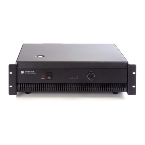 Optimus UP-1000U3 Installation and operating instructions