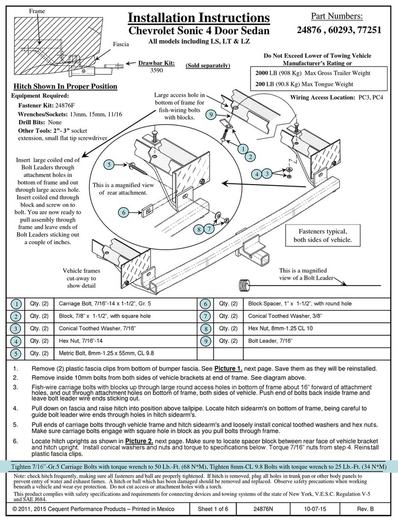 Cequent Performance Products 24876 installation instructions